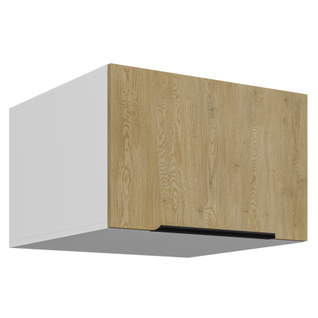 Szafka kuchenna okapowa 60 cm głęboka CREMA dąb cremona / biały mat 60 NAGU-36 1F